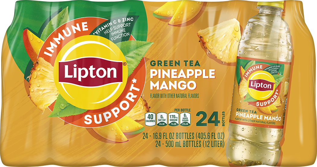 Lipton Green Tea Pineapple Mango Immune Support Ingredients, Nutrition